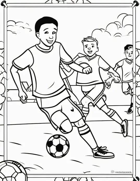 Color and Play Soccer Matchday Fun