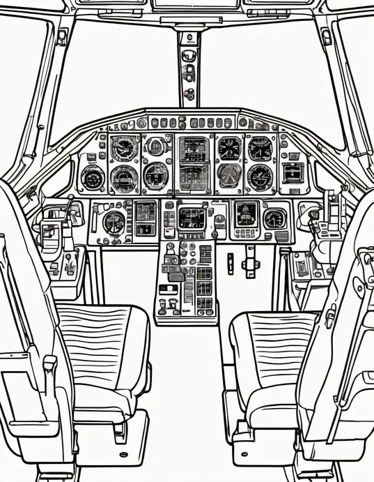 Colorful Jet Pilot's Cockpit Adventure