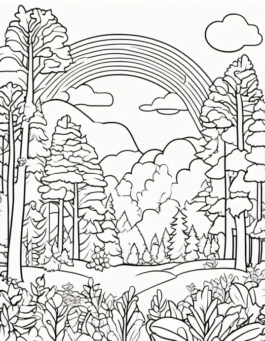 Mandalas Rainbow Forest Coloring Adventure