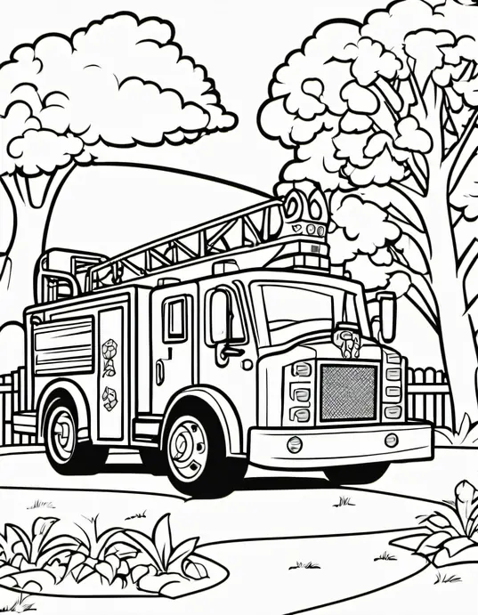Colorful Fire Truck Playground Adventure