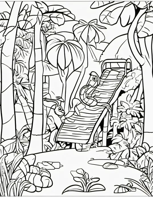 Colorful Rainforest Snake Playground