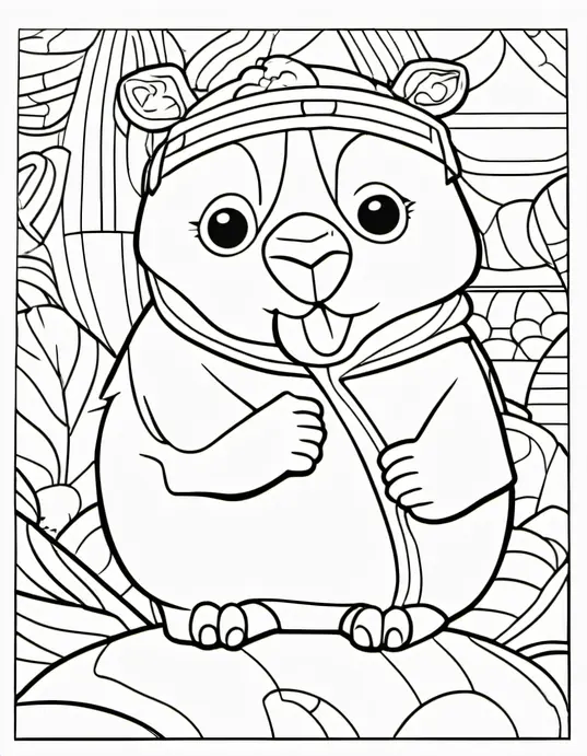 Colour the Sunny Strawberry Garden!