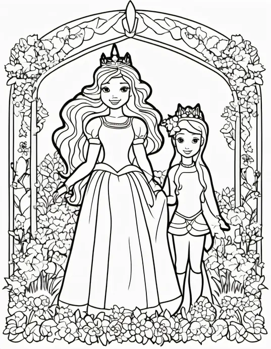 Color Magical Unicorn Garden Princesses