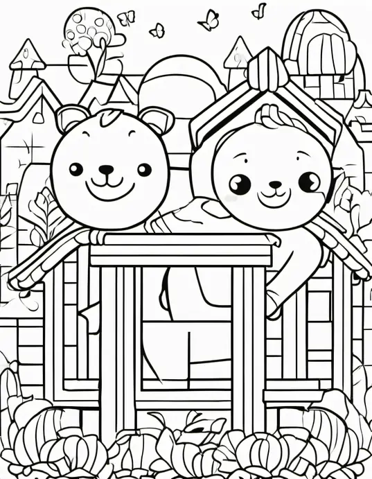 Coloring Underwater Mermaid Garden Adventure