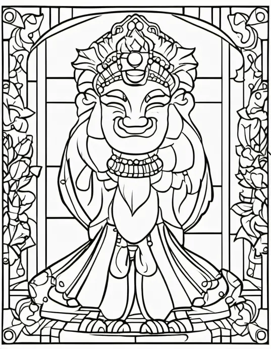Magical Unicorn Rainbow Coloring Scene for Kids