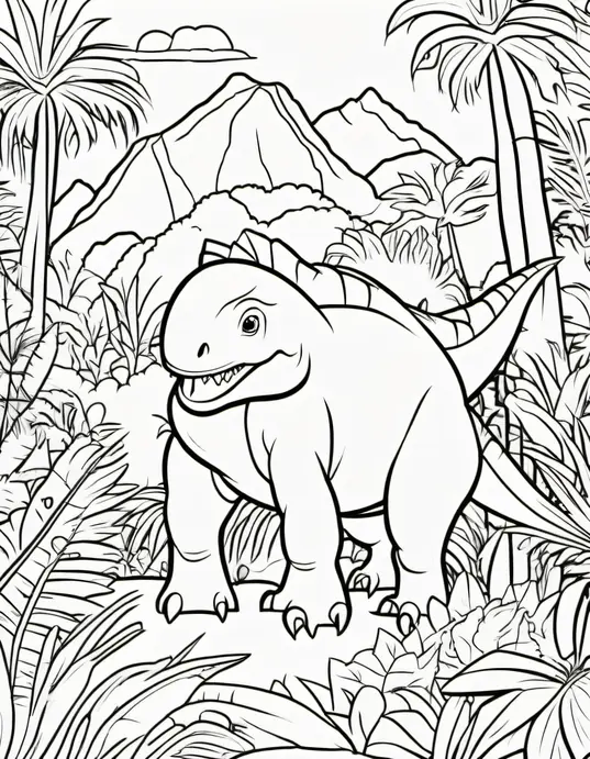 Color Dinosaur Jungle Rainforest Adventure