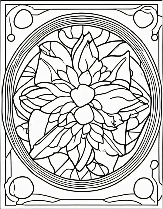 Celebrate Unicorn Birthday Party Coloring Page