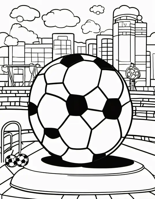 Color and Play: Soccer Match Playground
