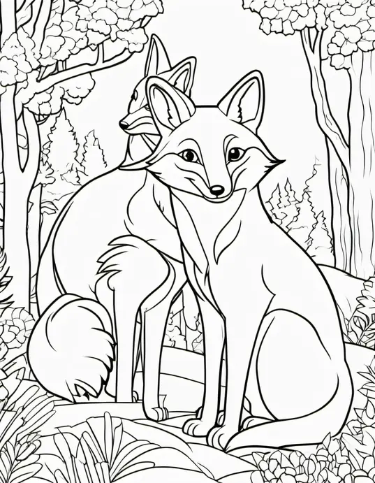 Color and Discover: Forest Fox Friends Playtime