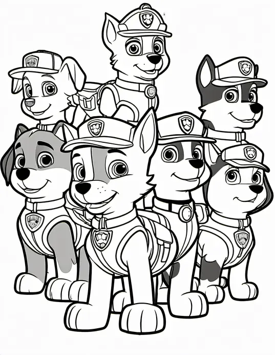 Paw Patrol Puppy Coloring Page Fun Adventure