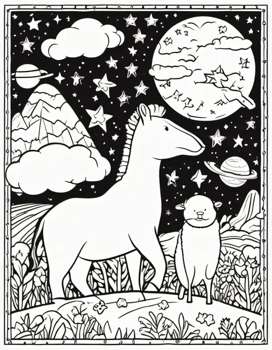 Color Starry Night Skyland Safari