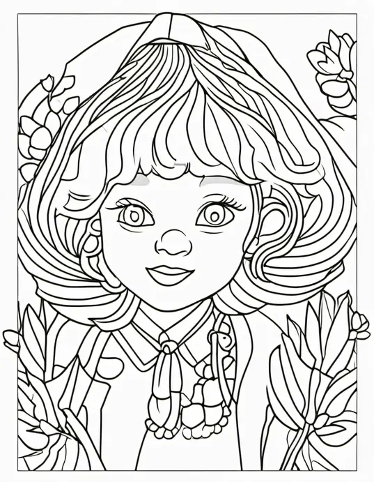 Football Players Coloring Page with Cheerful Mascots