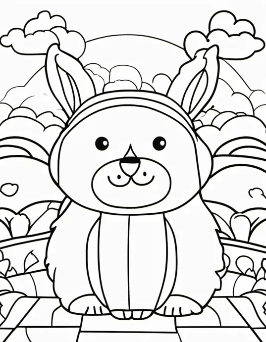 Colorful Forest Fox Discovery Scene for Kids