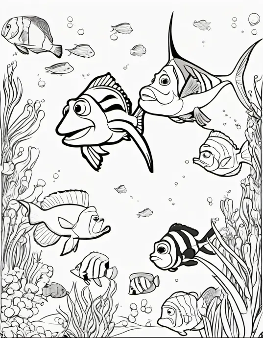 Colourful Underwater Adventure with Nemo & Friends