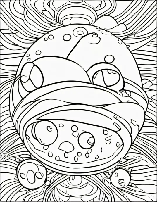 Leprechaun Forest Coloring Page for St. Patrick's Day