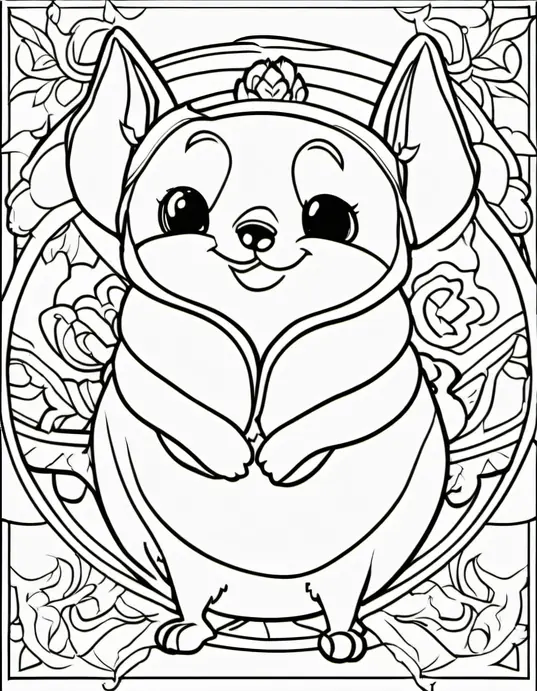 Santa's Snowy Cottage Coloring Page