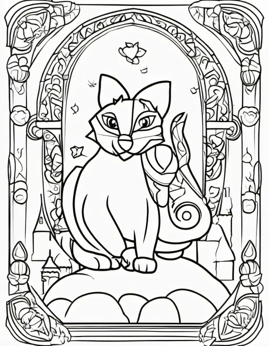 Springtime Bunny Garden Coloring Page