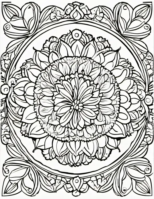 Explore Whimsical Flower Mandalas for Kids' Coloring Fun