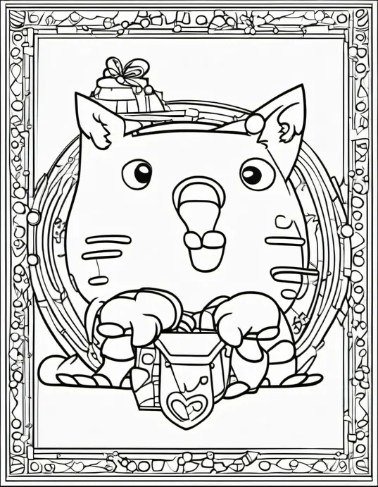 Butterfly Garden Coloring Scene for Kids