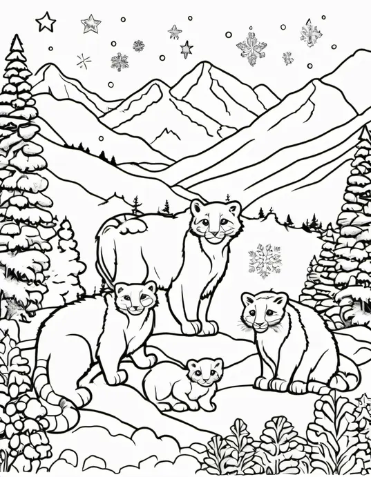 Explore Snowy Mountain Coloring Adventure