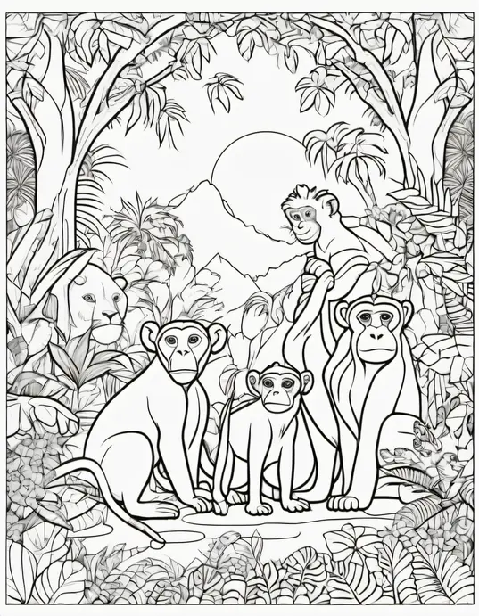 Color and Discover: Jungle Forest Friends