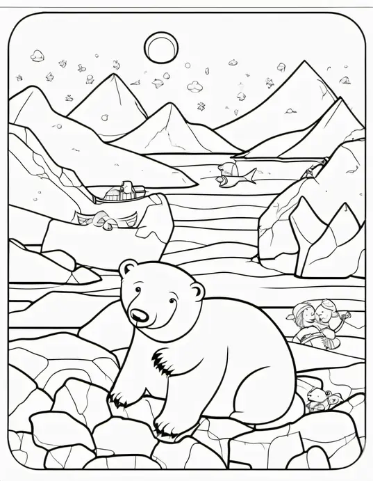 Colorful Polar Bear Arctic Playground