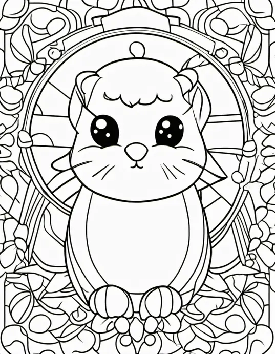 Tiger Stripes Coloring Page for Kids at Zoo Safari