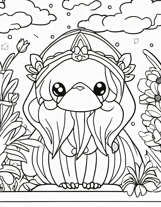 Puppy Playtime Coloring Scene for Kids
