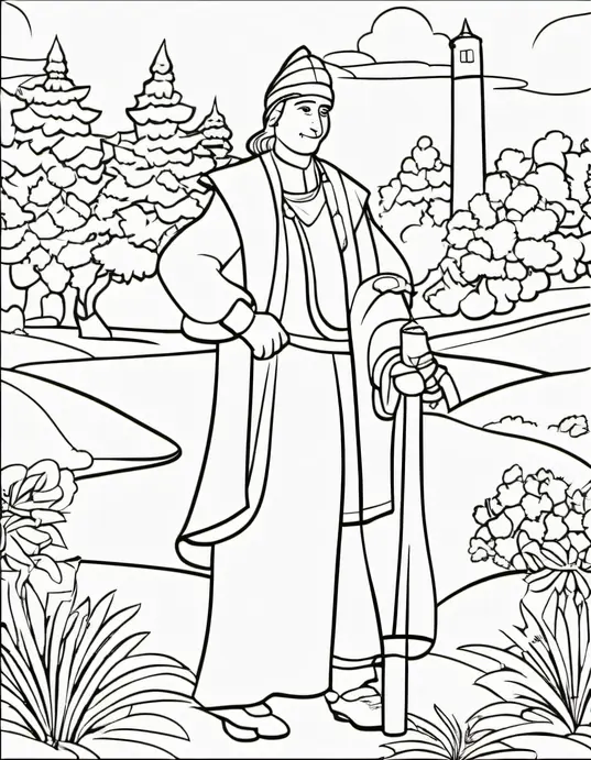 Sunny Day Butterfly Coloring Page