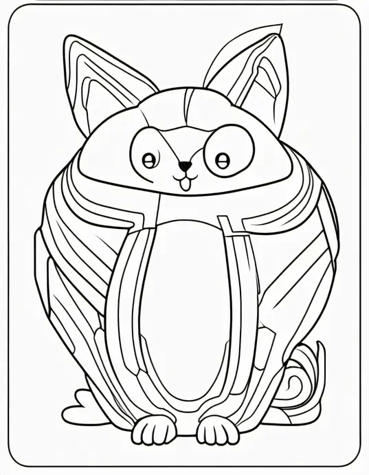 Fire Truck Coloring Page with Sparkling Water Spray