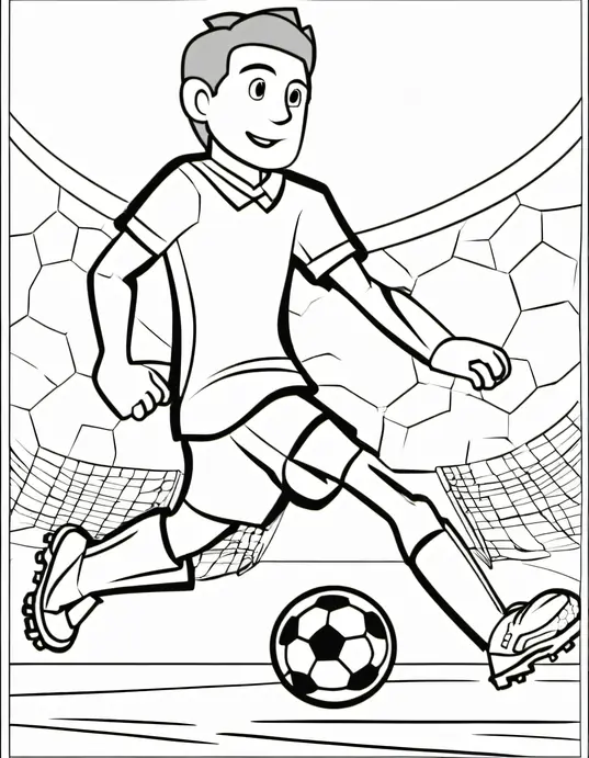 Color & Play: Soccer Superstars Action Scene