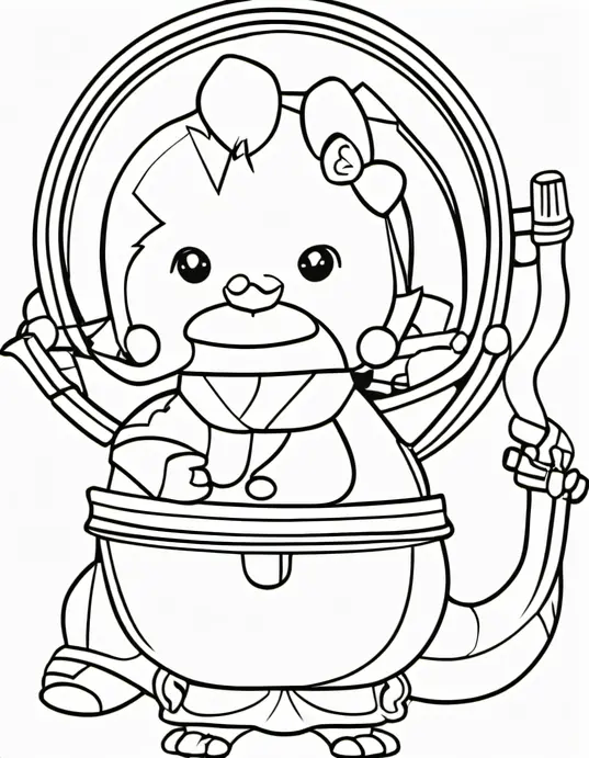 Exciting Soccer Stadium Coloring Page for Kids