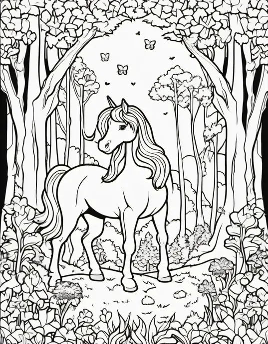Enchanted Forest Creature Color-In Adventure