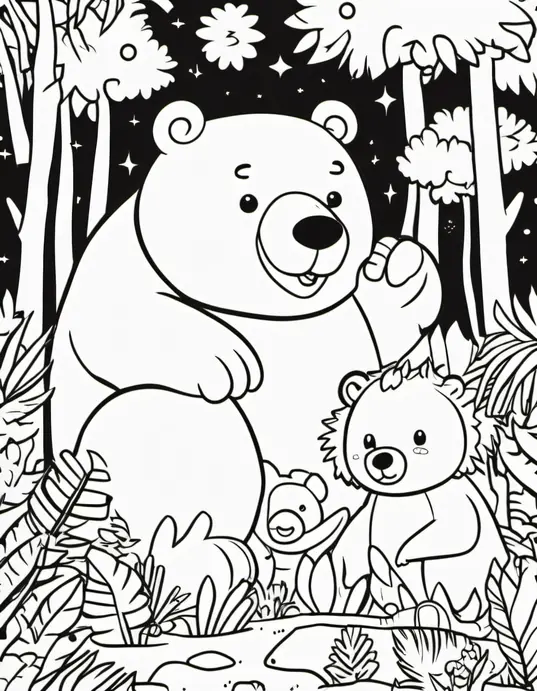 Cute Monster Jungle Coloring Adventure