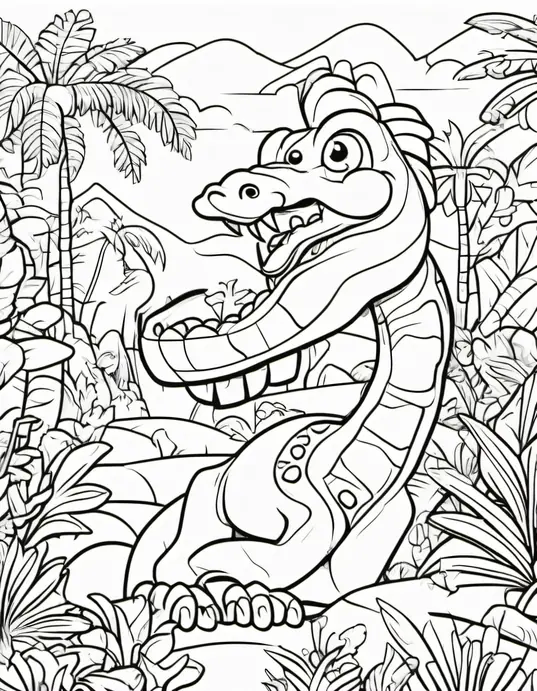 Colorful Jungle Serpent Playground