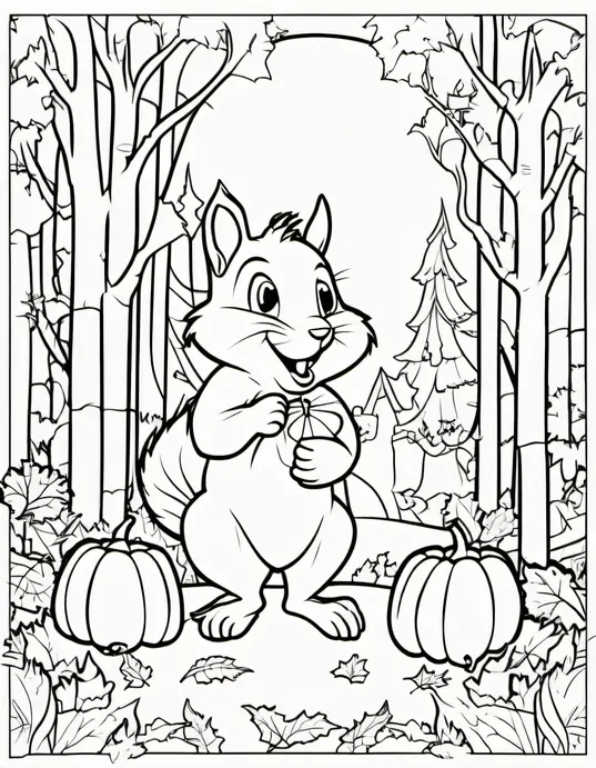Spooky Forest Coloring Adventure