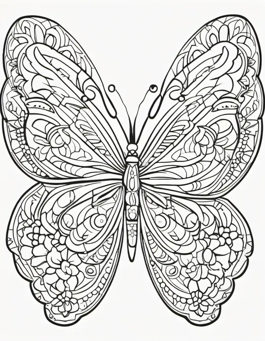 Explore Vibrant Butterfly Mandalas for Kids Coloring