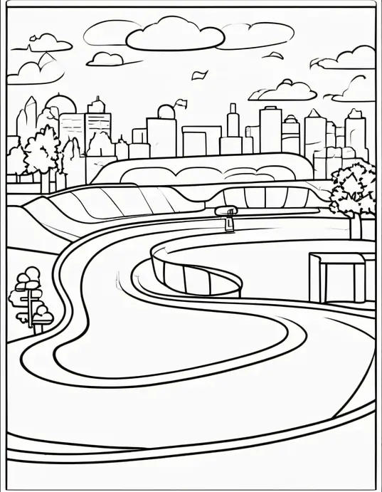 Color Skatepark Sunset: Rainbow Ramps and Tricks!