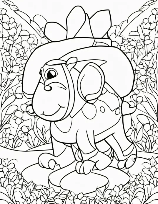 Extraterrestrial Forest Coloring Adventure