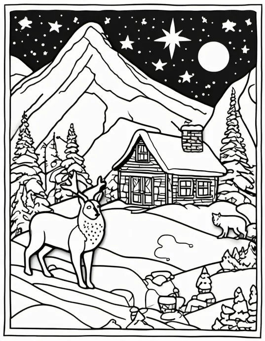 Explore Snowy Mountain Coloring Adventure