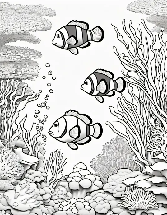 Colorful Clownfish Reef Adventure
