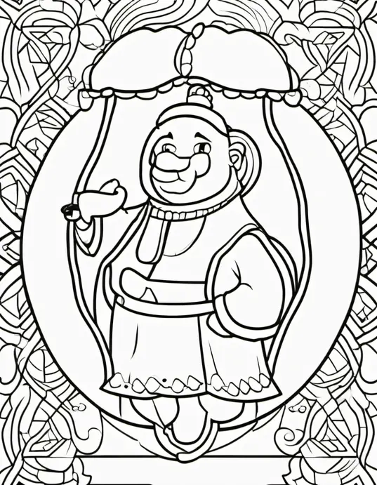 Exotic Rainforest Snake Coloring Page