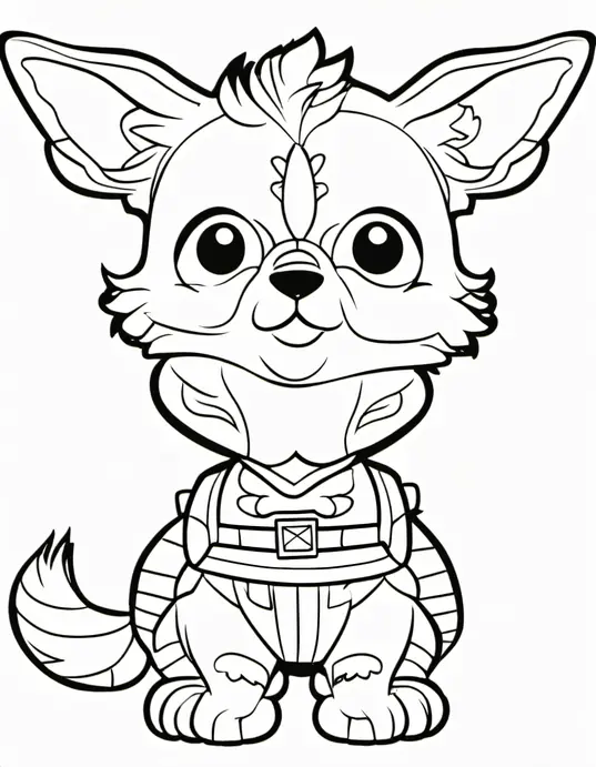 Sunny Beach Coloring Scene for Kids