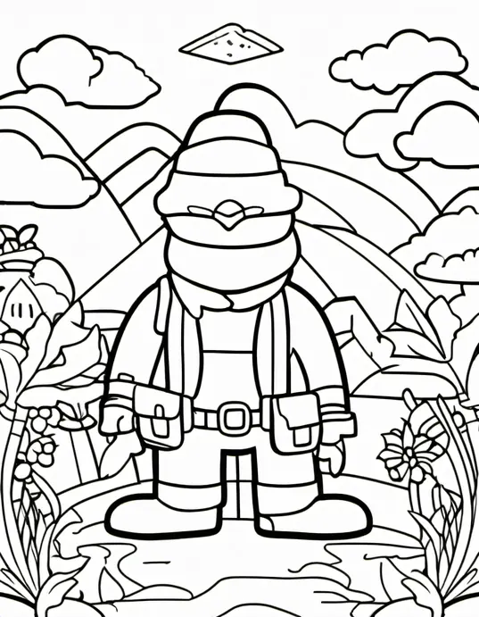 Exciting Construction Site Coloring Page
