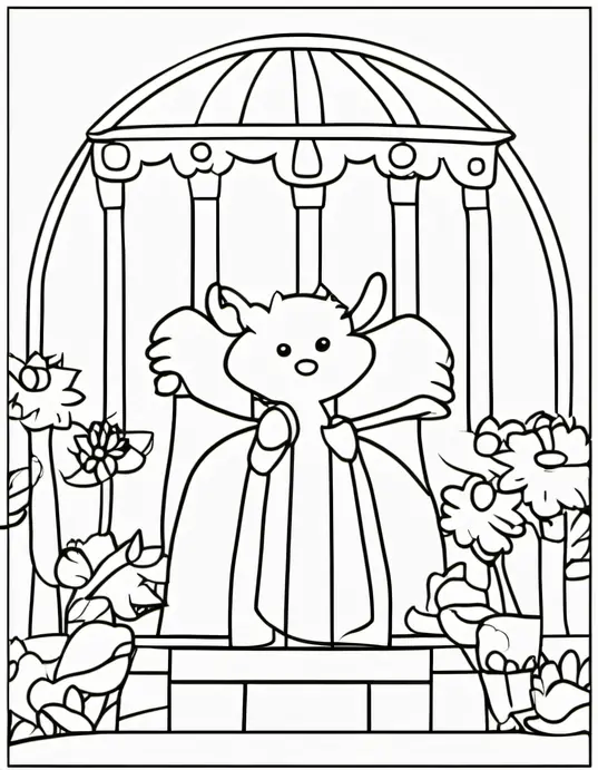 Snowflake Forest Coloring Adventure