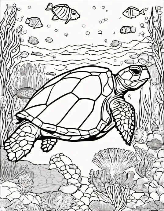 Color and Discover: Ocean Turtle Reef Adventure