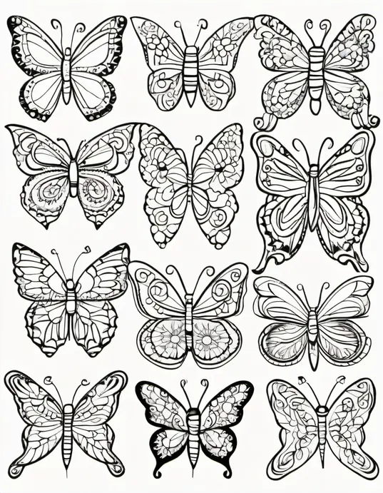 Explore Vibrant Butterfly Mandalas for Kids Coloring