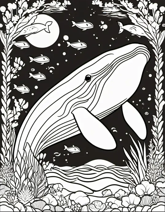 Color Whale Mural Underwater Paradise