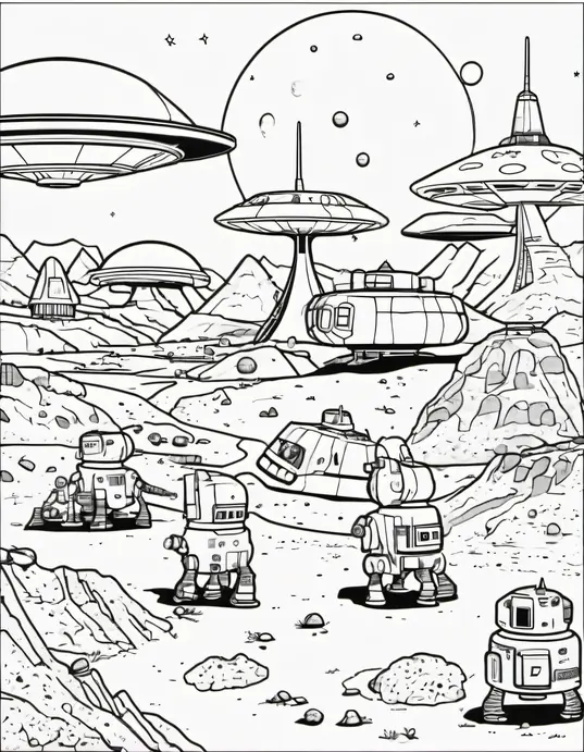 Moonbase Coloring Adventure