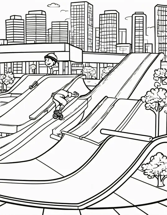 Color Skate Park Adventure: Rainbow Ramp Riders